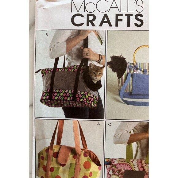 McCall's Pattern - Pet Carriers (One Size) #M5151 - Uncut 4 Designs Dog Cat - Picture 2 of 8